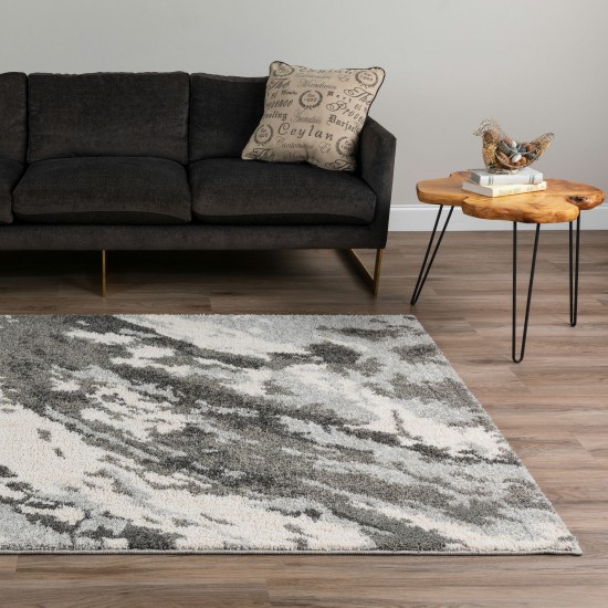 Rocco RC3 Silver 3'3" x 5'1" Rug