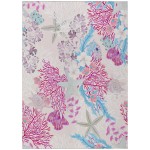 Indoor/Outdoor Seabreeze SZ1 Blush Washable 5' x 7'6" Rug