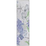 Indoor/Outdoor Seabreeze SZ1 Lavender Washable 2'3" x 7'6" Runner Rug