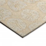 Indoor/Outdoor Seabreeze SZ10 Ivory Washable 1'8" x 2'6" Rug