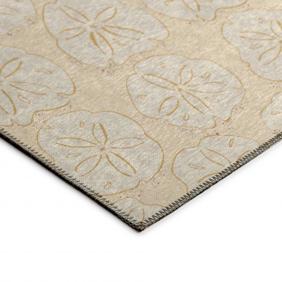 Indoor/Outdoor Seabreeze SZ10 Ivory Washable 10' x 14' Rug