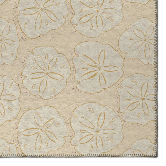 Indoor/Outdoor Seabreeze SZ10 Ivory Washable 3' x 5' Rug