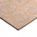 Indoor/Outdoor Seabreeze SZ10 Peach Washable 1'8" x 2'6" Rug