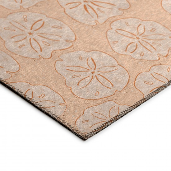 Indoor/Outdoor Seabreeze SZ10 Peach Washable 1'8" x 2'6" Rug