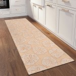 Indoor/Outdoor Seabreeze SZ10 Peach Washable 2'3" x 7'6" Runner Rug