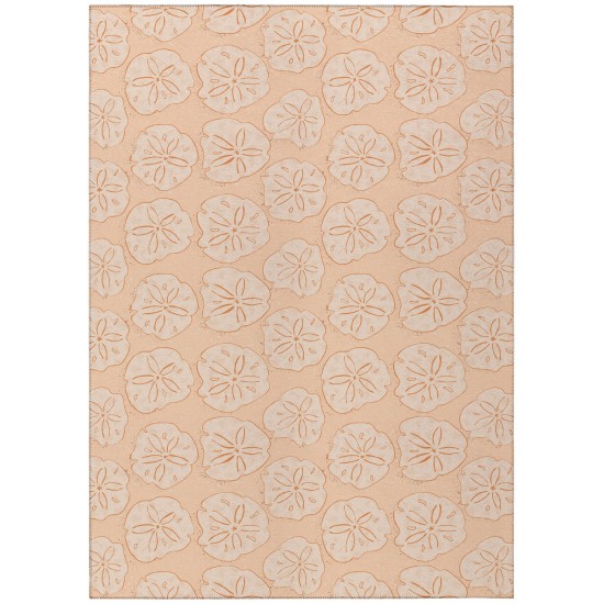 Indoor/Outdoor Seabreeze SZ10 Peach Washable 3' x 5' Rug