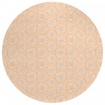 Indoor/Outdoor Seabreeze SZ10 Peach Washable 8' x 8' Round Rug