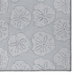 Indoor/Outdoor Seabreeze SZ10 Silver Washable 8' x 10' Rug