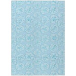 Indoor/Outdoor Seabreeze SZ10 Sky Washable 3' x 5' Rug