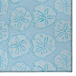 Indoor/Outdoor Seabreeze SZ10 Sky Washable 3' x 5' Rug