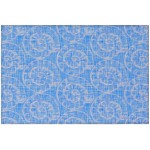 Indoor/Outdoor Seabreeze SZ11 Cobalt Washable 1'8" x 2'6" Rug