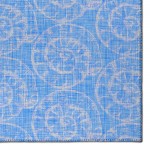 Indoor/Outdoor Seabreeze SZ11 Cobalt Washable 1'8" x 2'6" Rug