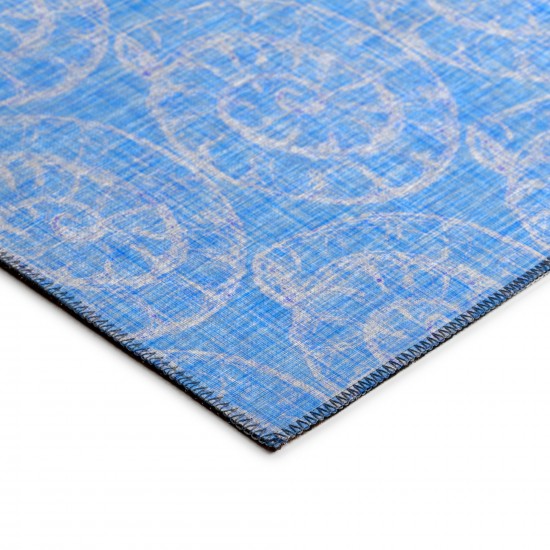 Indoor/Outdoor Seabreeze SZ11 Cobalt Washable 1'8" x 2'6" Rug