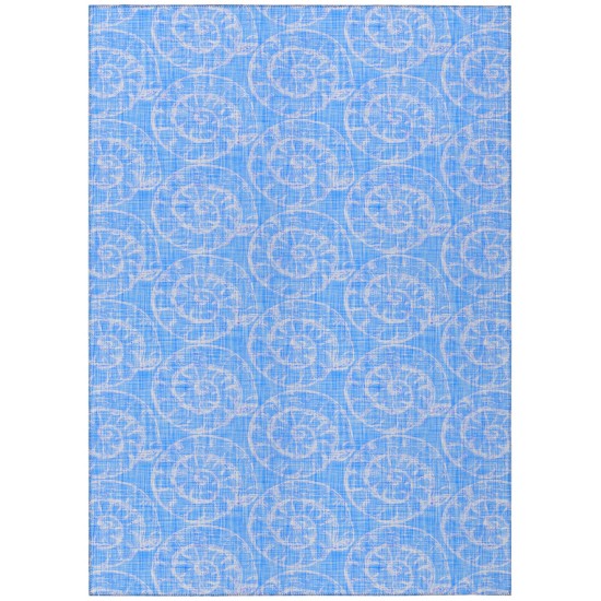 Indoor/Outdoor Seabreeze SZ11 Cobalt Washable 10' x 14' Rug