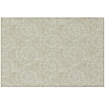 Indoor/Outdoor Seabreeze SZ11 Taupe Washable 1'8" x 2'6" Rug