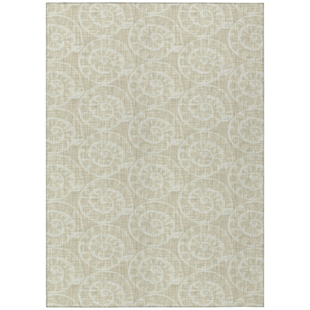 Indoor/Outdoor Seabreeze SZ11 Taupe Washable 10' x 14' Rug