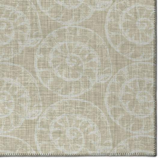 Indoor/Outdoor Seabreeze SZ11 Taupe Washable 10' x 14' Rug