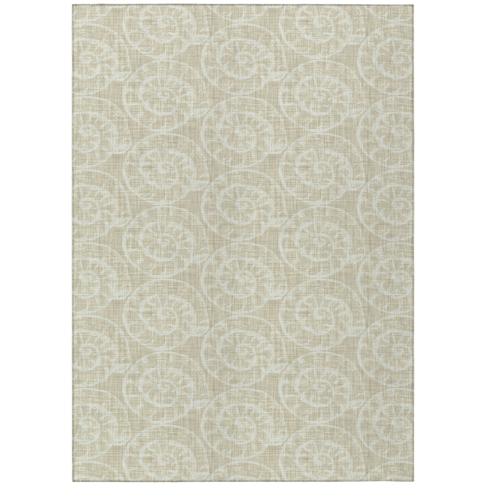 Indoor/Outdoor Seabreeze SZ11 Taupe Washable 5' x 7'6" Rug