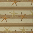 Indoor/Outdoor Seabreeze SZ12 Beige Washable 2'3" x 7'6" Runner Rug