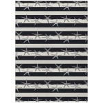 Indoor/Outdoor Seabreeze SZ12 Black Washable 9' x 12' Rug