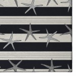 Indoor/Outdoor Seabreeze SZ12 Black Washable 9' x 12' Rug