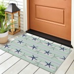 Indoor/Outdoor Seabreeze SZ12 Mist Washable 1'8" x 2'6" Rug