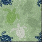 Indoor/Outdoor Seabreeze SZ13 Aloe Washable 2'3" x 7'6" Runner Rug