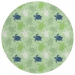 Indoor/Outdoor Seabreeze SZ13 Aloe Washable 8' x 8' Round Rug