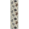 Indoor/Outdoor Seabreeze SZ13 Beige Washable 2'3" x 7'6" Runner Rug
