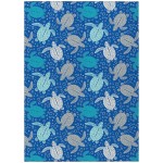 Indoor/Outdoor Seabreeze SZ13 Navy Washable 10' x 14' Rug