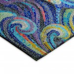 Indoor/Outdoor Seabreeze SZ14 Indigo Washable 1'8" x 2'6" Rug