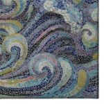 Indoor/Outdoor Seabreeze SZ14 Ink Washable 1'8" x 2'6" Rug