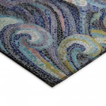 Indoor/Outdoor Seabreeze SZ14 Ink Washable 1'8" x 2'6" Rug