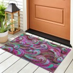 Indoor/Outdoor Seabreeze SZ14 Scarlett Washable 1'8" x 2'6" Rug