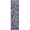 Indoor/Outdoor Seabreeze SZ14 Violet Washable 2'3" x 7'6" Runner Rug