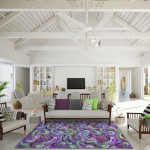 Indoor/Outdoor Seabreeze SZ14 Violet Washable 3' x 5' Rug