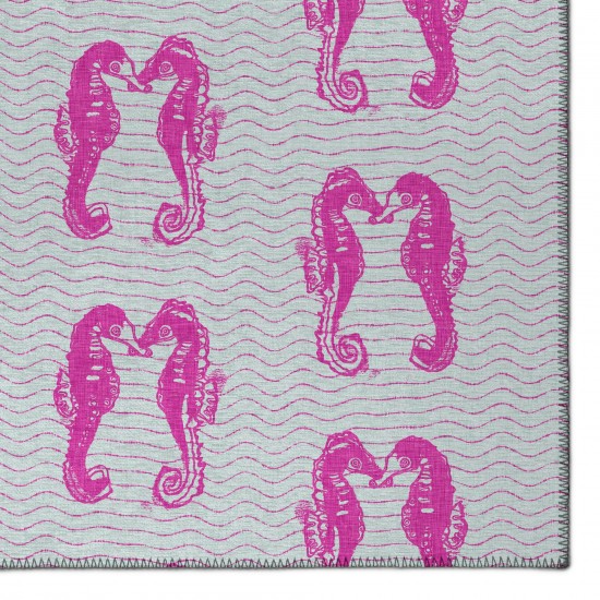 Indoor/Outdoor Seabreeze SZ15 Flamingo Washable 10' x 14' Rug