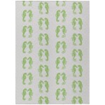 Indoor/Outdoor Seabreeze SZ15 Lime-In Washable 10' x 14' Rug