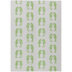 Indoor/Outdoor Seabreeze SZ15 Lime-In Washable 5' x 7'6" Rug