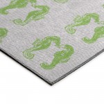 Indoor/Outdoor Seabreeze SZ15 Lime-In Washable 5' x 7'6" Rug