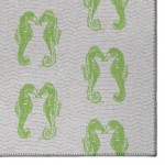 Indoor/Outdoor Seabreeze SZ15 Lime-In Washable 8' x 10' Rug