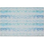 Indoor/Outdoor Seabreeze SZ16 Denim Washable 1'8" x 2'6" Rug