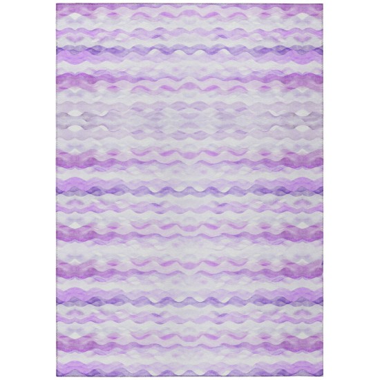 Indoor/Outdoor Seabreeze SZ16 Violet Washable 3' x 5' Rug