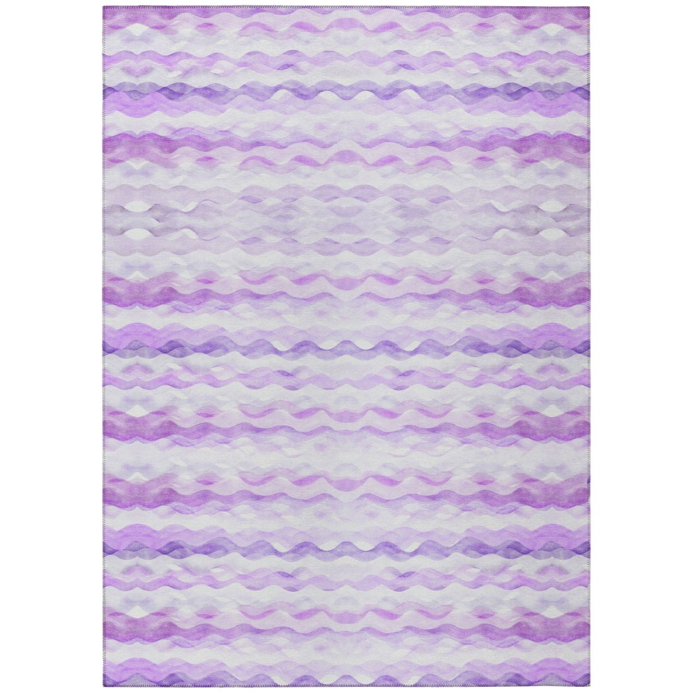 Indoor/Outdoor Seabreeze SZ16 Violet Washable 8' x 10' Rug