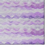 Indoor/Outdoor Seabreeze SZ16 Violet Washable 8' x 8' Round Rug