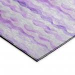 Indoor/Outdoor Seabreeze SZ16 Violet Washable 8' x 8' Round Rug