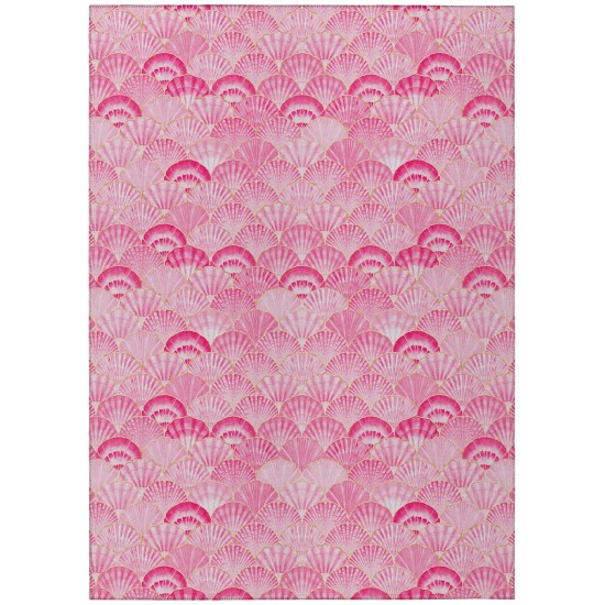 Indoor/Outdoor Seabreeze SZ2 Blush Washable 10' x 14' Rug