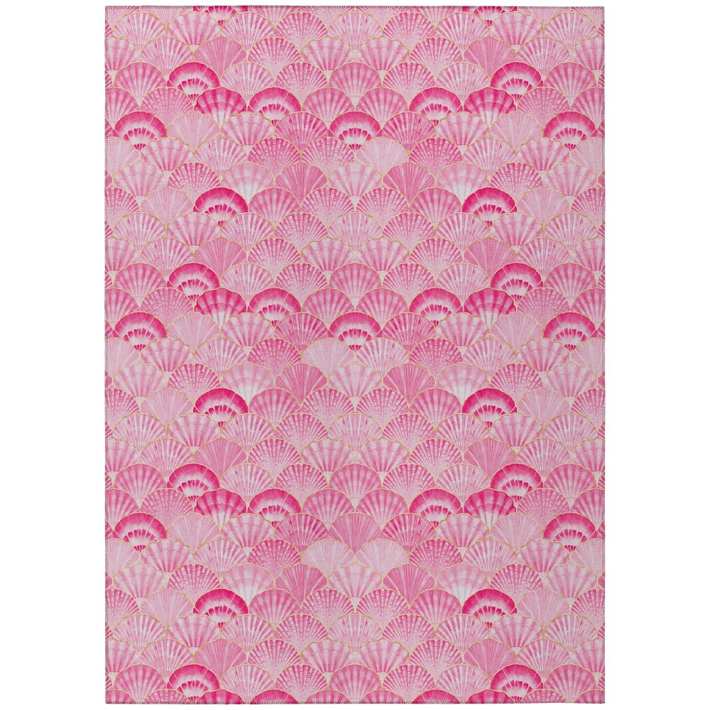 Indoor/Outdoor Seabreeze SZ2 Blush Washable 10' x 14' Rug