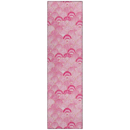 Indoor/Outdoor Seabreeze SZ2 Blush Washable 2'3" x 7'6" Runner Rug