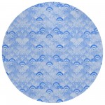 Indoor/Outdoor Seabreeze SZ2 Navy Washable 8' x 8' Round Rug